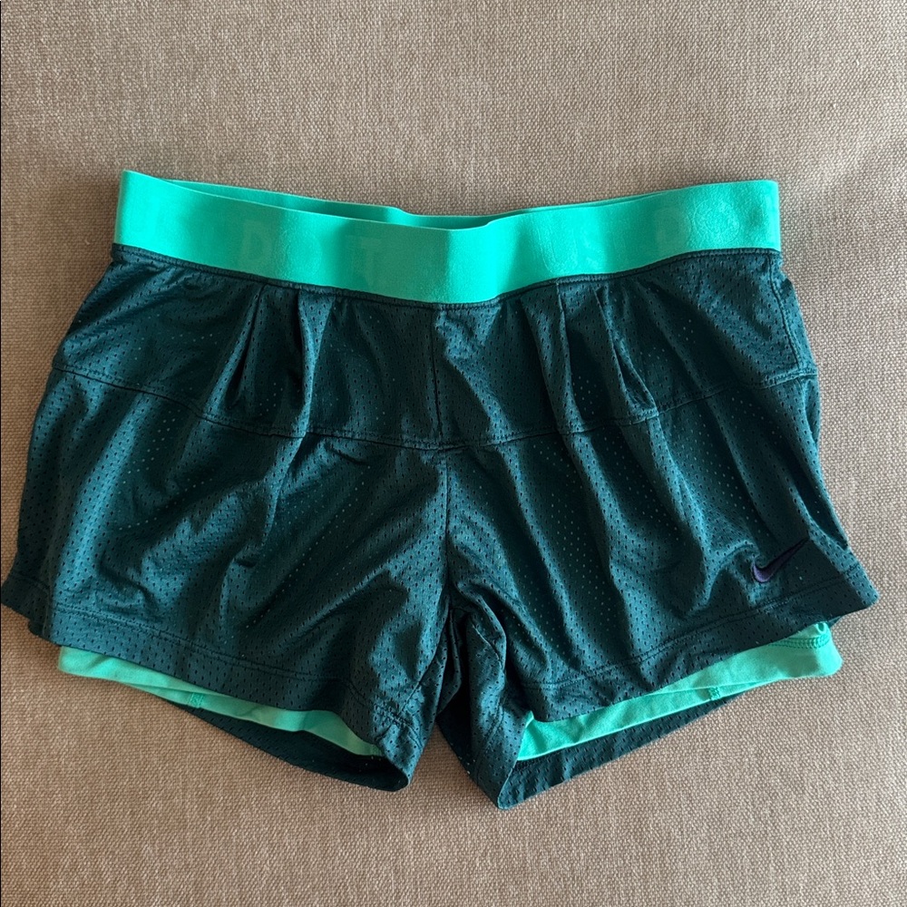 Nike Green/Teal Dri-FIT shorts Activewear